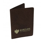 Dark Brown Card Holder with Flap | Custom Logo Printing | CH-10