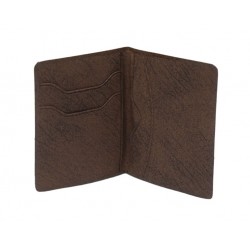 Dark Brown Card Holder with Flap | Custom Logo Printing | CH-10