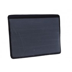 Black Card Holder with Maroon Strip and See-Through Pocket | Custom Logo Printing | CH-12