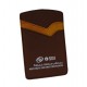Dark Brown Card Holder with Tan Strip and See-Through Pocket | Custom Logo Printing | CH-4 Dark Brown Card Holder with Tan Strip and See-Through Pocket | Custom Logo Printing | CH-4