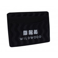 Black Card Holder with Wavy Design | Custom Logo Printing | CH-5