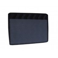 Black Card Holder with Wavy Design | Custom Logo Printing | CH-5