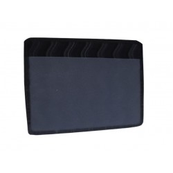 Black Card Holder with Wavy Design | Custom Logo Printing | CH-5