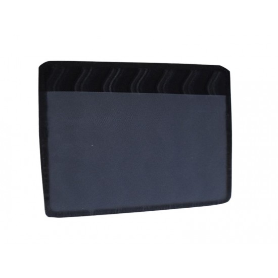 Black Card Holder with Wavy Design | Custom Logo Printing | CH-5 Black Card Holder with Wavy Design | Custom Logo Printing | CH-5