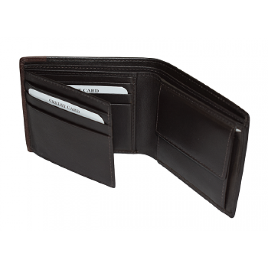 Premium Black Genuine Leather Wallet for Bulk Corporate Gifting