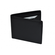 Premium Black Genuine Leather Wallet with Customizable RFID for Bulk Corporate Gifting