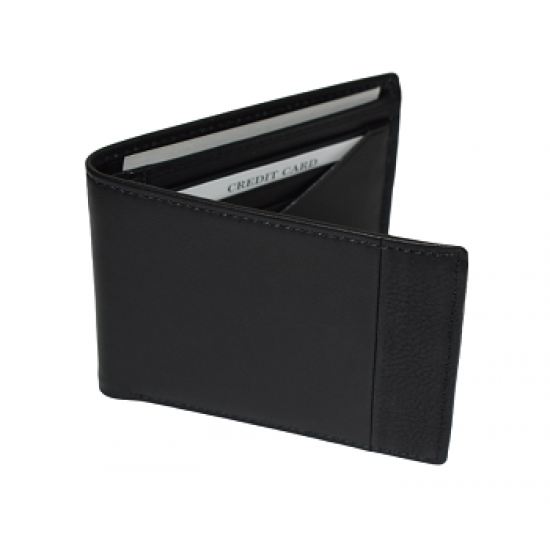 Premium Black Genuine Leather Wallet for Bulk Corporate Gifting