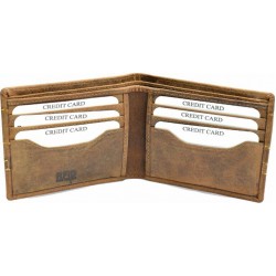 Premium Antique Brown Genuine Leather Wallet for Bulk Corporate Gifting | Customizable