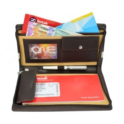 CHEQUE BOOK FOLDER GYCB-503 BROWN